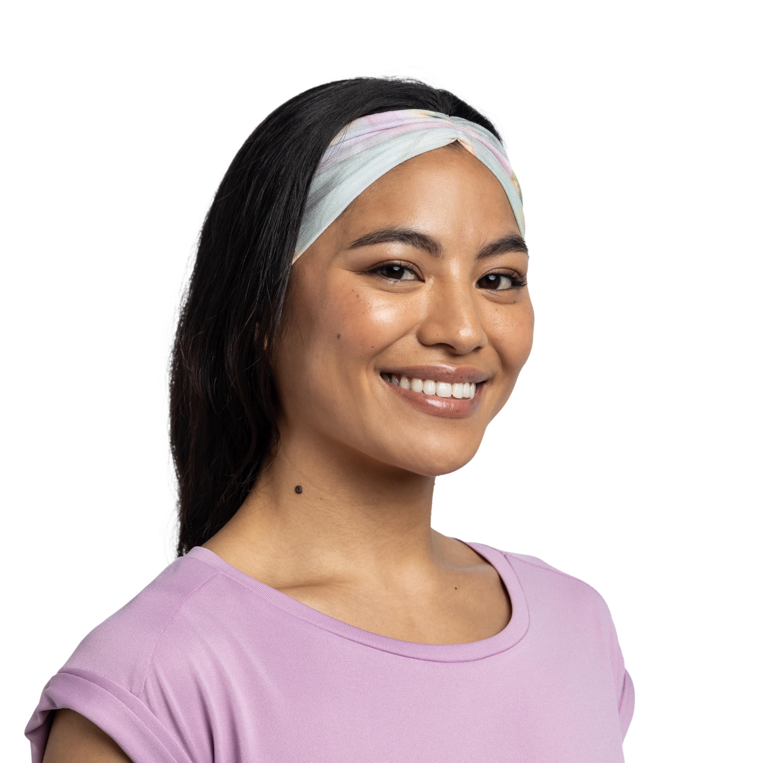 BUFF® Opaska na głowę Coolnet Uv Flexible, ochrona UPF50, lekka, rozciągliwa, materiał z recyklingu, sport, letnia zieleń
