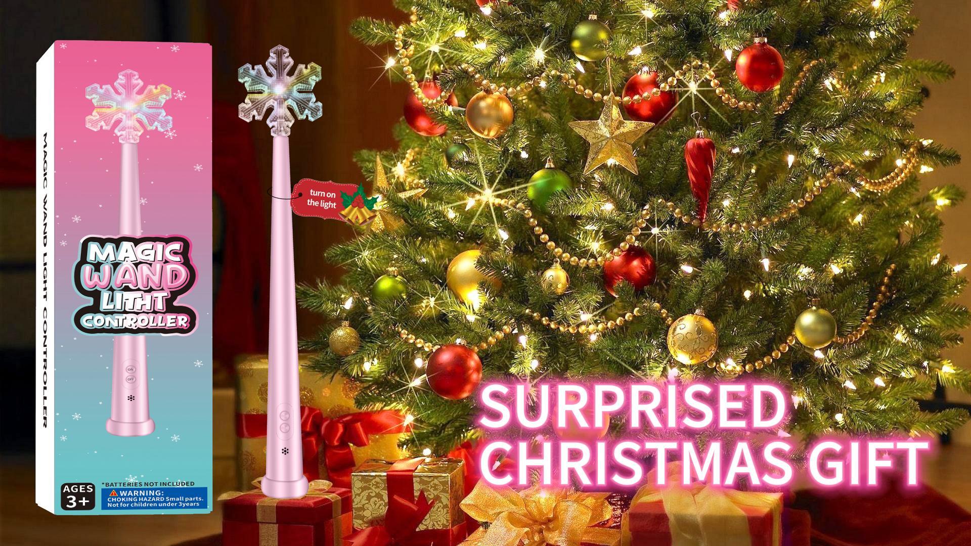 Christmas Tree Light Wand Remote - Voice Control Magic Wand Light