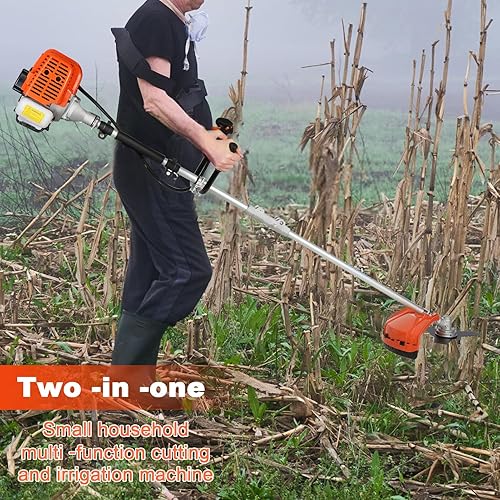 Miniatura 3 de Llegada rápida enviada en Estados UnidosCortadora de césped, recortadora de cuerdasbordeadora inalámbrica de 52 cc, 2 tiempos, de gas, con eje