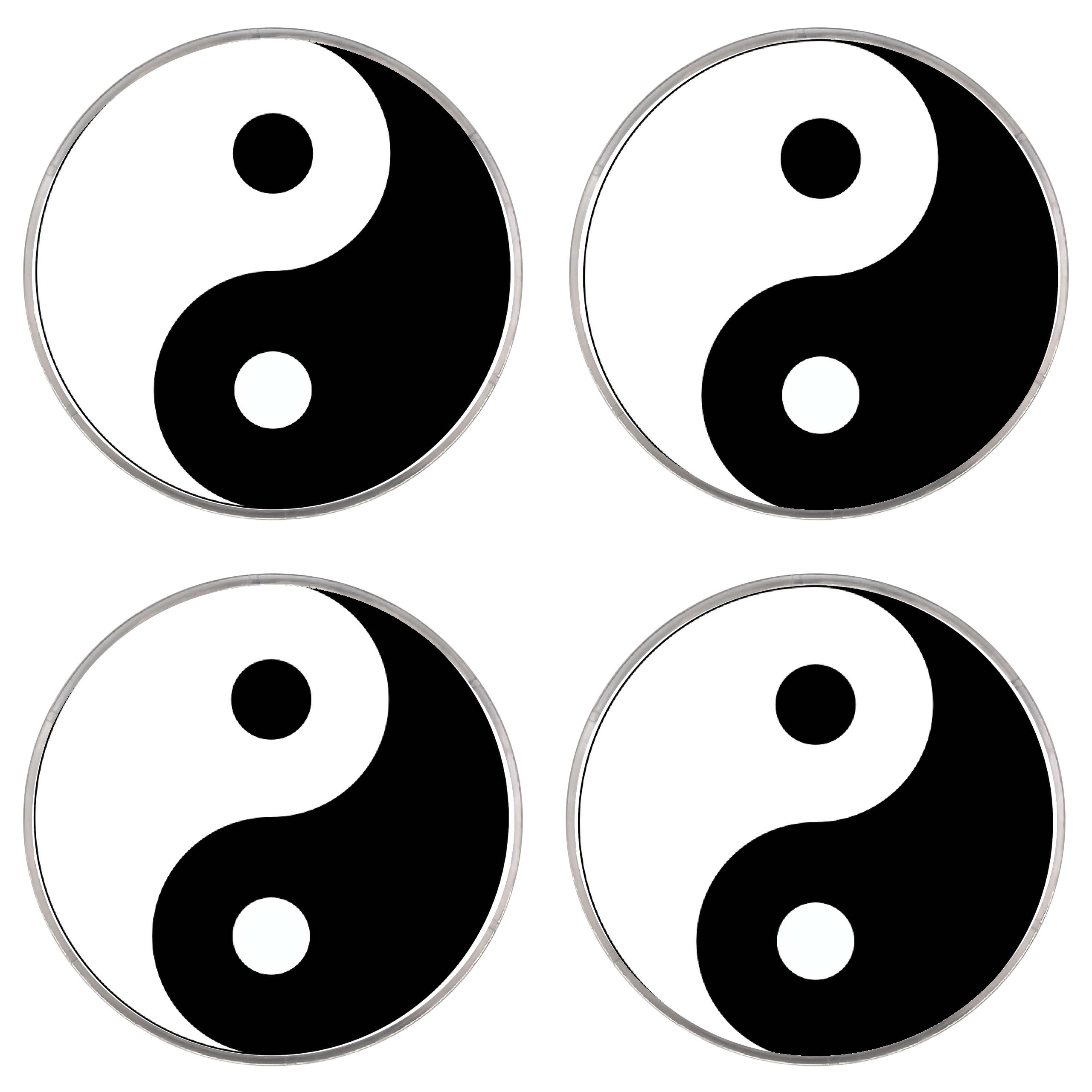 Baked Bean Store Ying Yang - 80Mm Drink/Glass/Mug Coasters (4 Pack) Gift/Present
