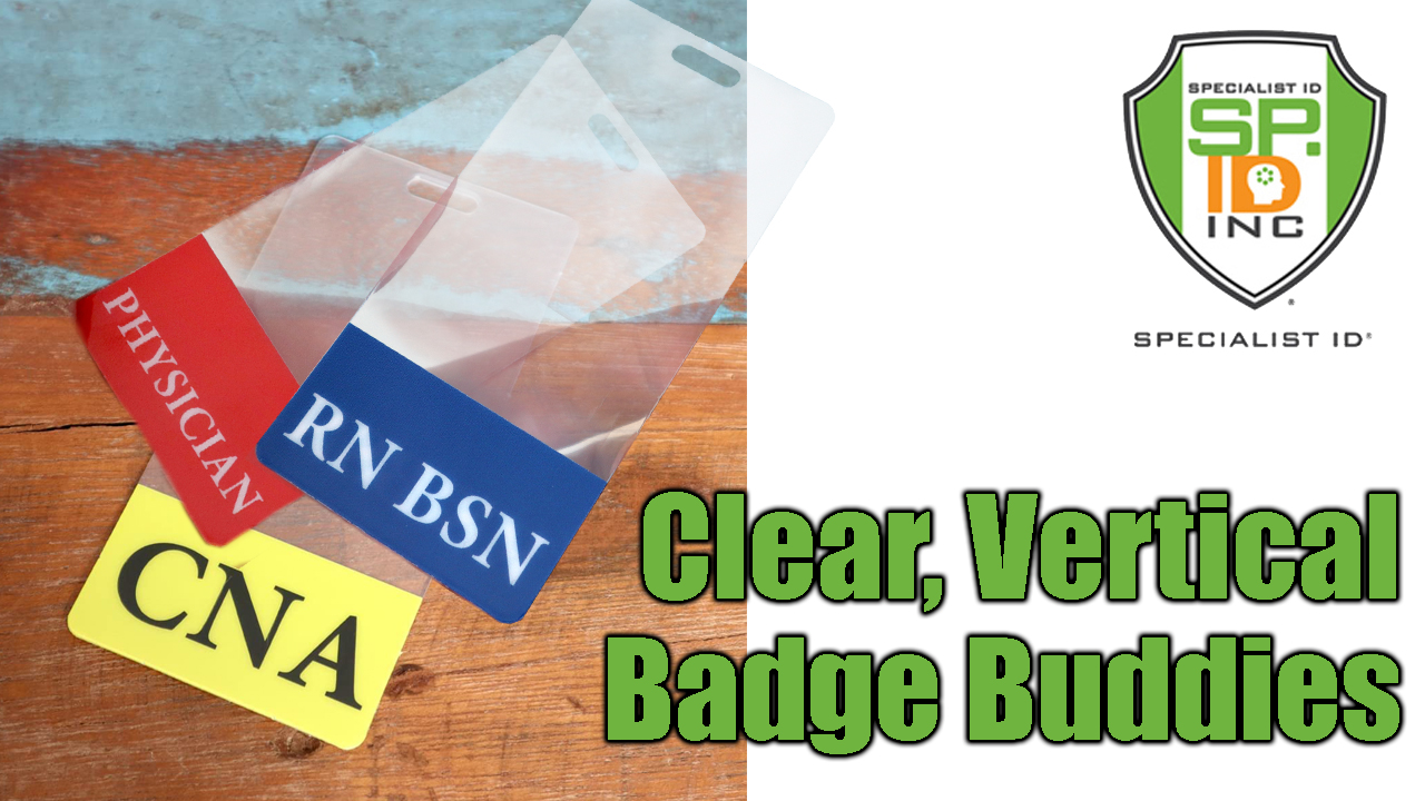 Amazon.com : Clear Physician Badge Buddy - Vertical Medical Card