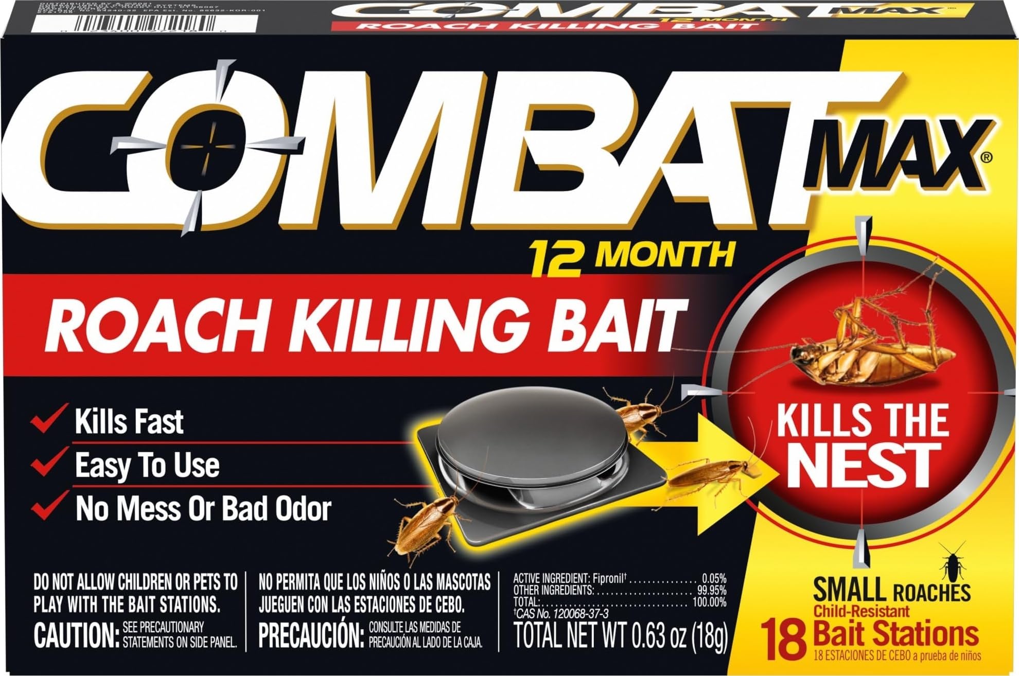 Combat Max 12 Month Roach Killing Bait