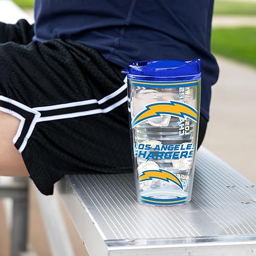 Miniatura 145 de Rico Industries NFL - Vaso de fútbol americano de doble pared, 16 onzas, tapa W
