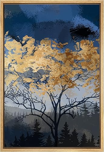 Miniatura 8 de SIGNFORD Lienzo enmarcado para pared, tormenta, nube, montaña, lago, paisaje, naturaleza, desierto, ilustraciones de arte digital, arte moderno,