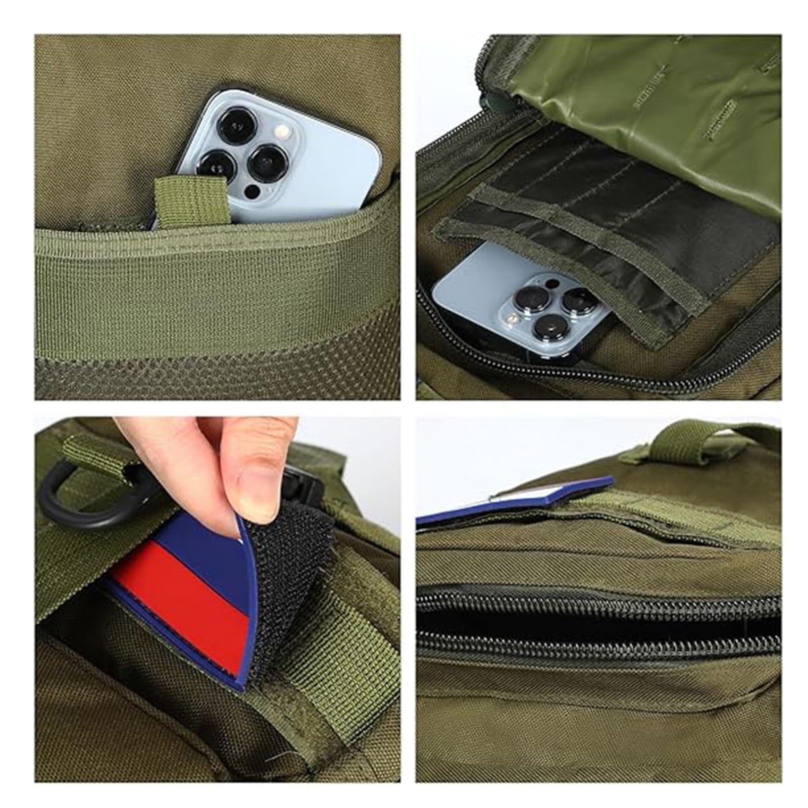 Praktyczny Męski, 30l Mały Plecak Wodoodporny Wojskowy Taktyczny Plecak Szturmowy, Pack Travel Trekking 3-dniowy Ewakuacyjny, Do Szkoły, Pieszych Wędrówek, Trekkingu, Polowań, Sportu(Black)
