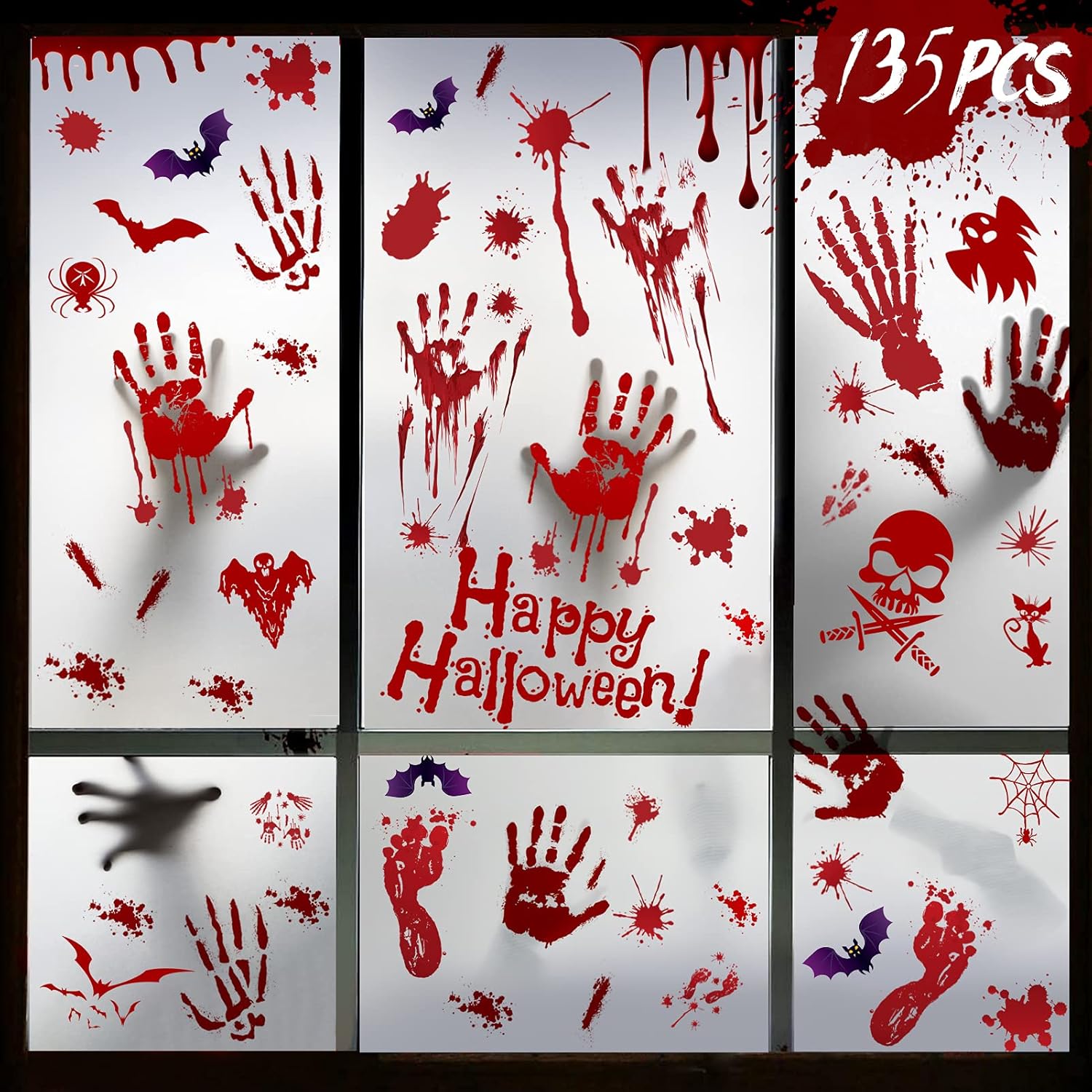 Gruselig-schöne Fensterdeko: Kostenlose Halloween Fensterbilder zum Ausmalen!