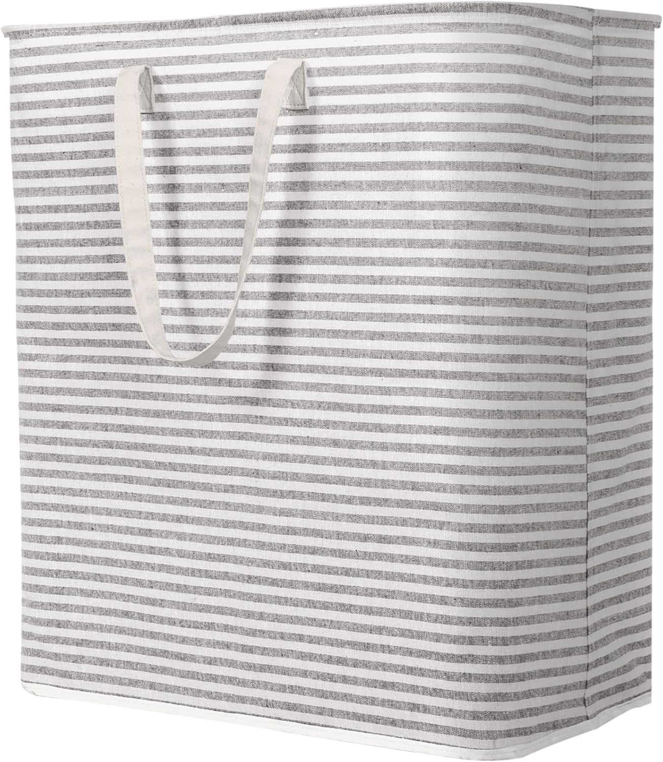 Lifewit 105L Large Collapsible Laundry Hamper, Tall Foldable Dirty Clothes Baskets Waterproof, Freestanding Design with Easy Carry Handles in Dorm Bedroom Bathroom College, Grey