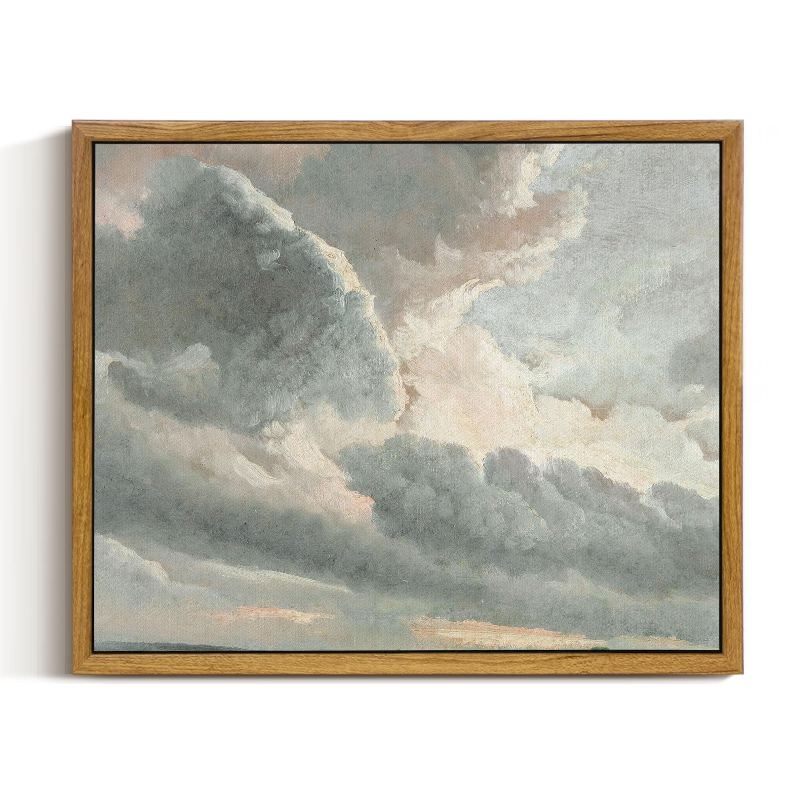 InSimSea Framed Canvas Wall Art, Meadow with Flowers Painting, Landscape for Living Room, Bedroom, Home, Bathroom Decor, 8x10 — view 157