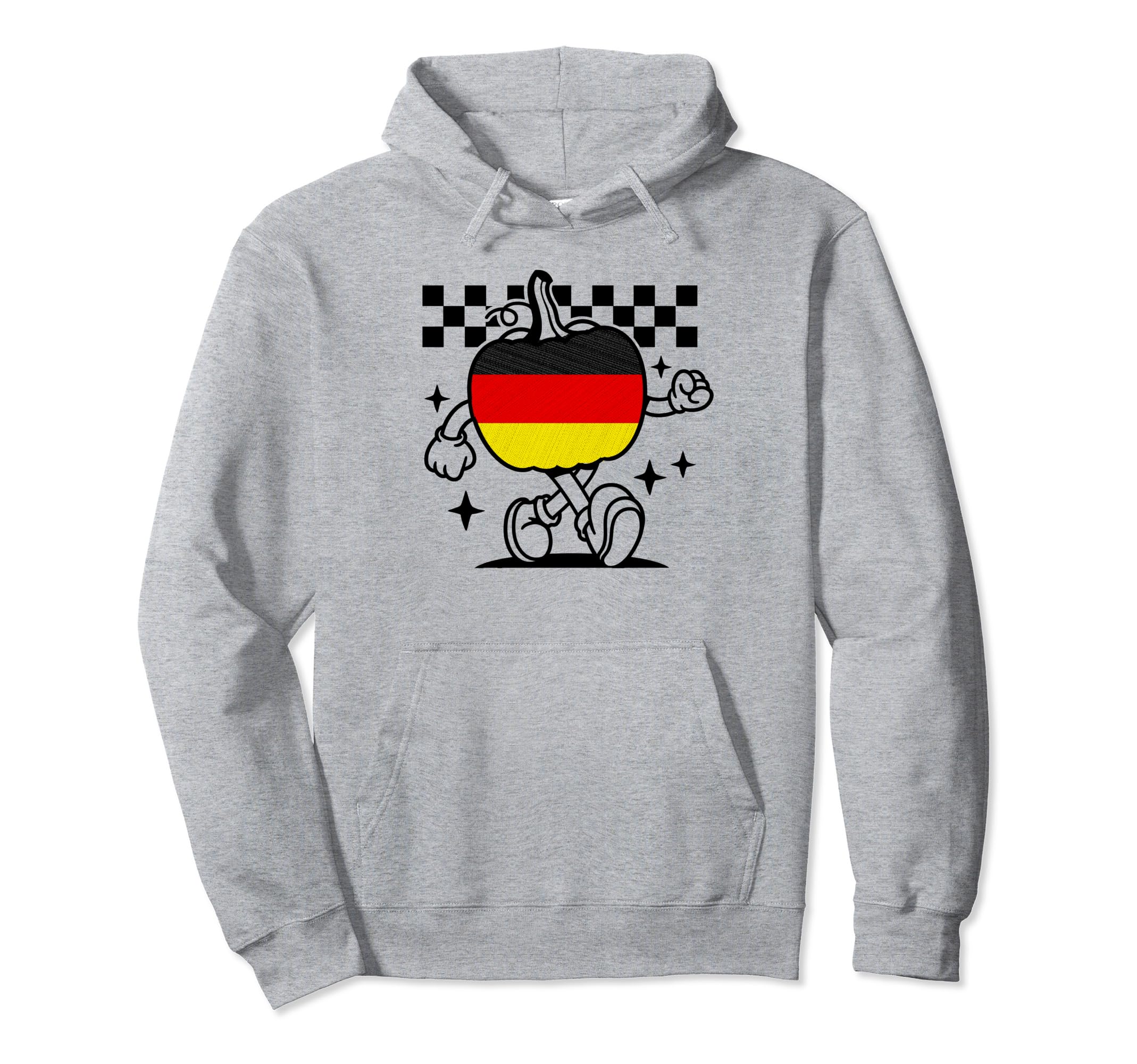 Herfst Retro Pompoen Duitsland VlagPullover Hoodie