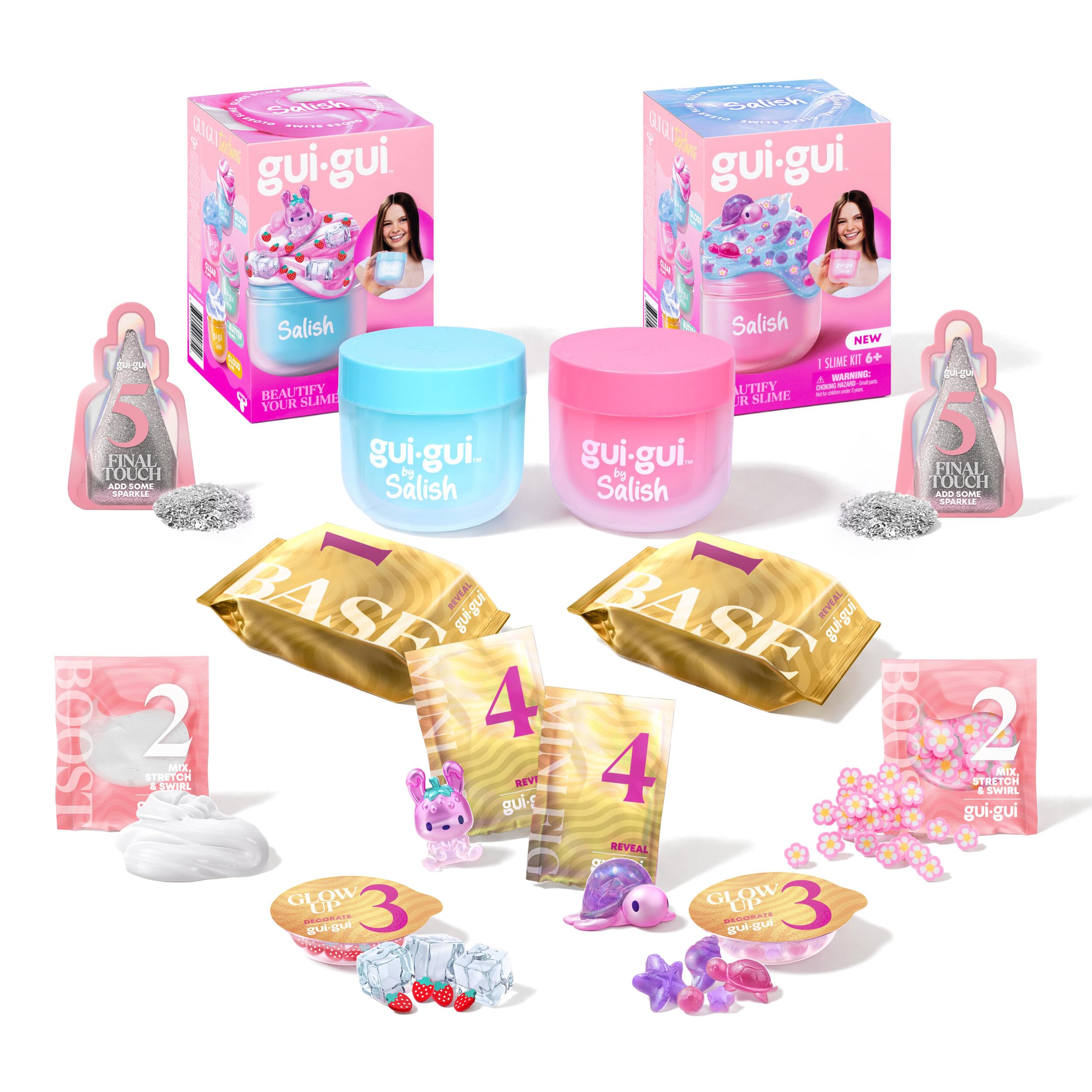 Gui Gui by Salish Twin Pack: Clear & Gloss Textures. Beautify Your Slime! Co-created With Salish Matter. Create the Most Beautiful ASMR Gui Gui Slime Based Around All the Things Salish Loves