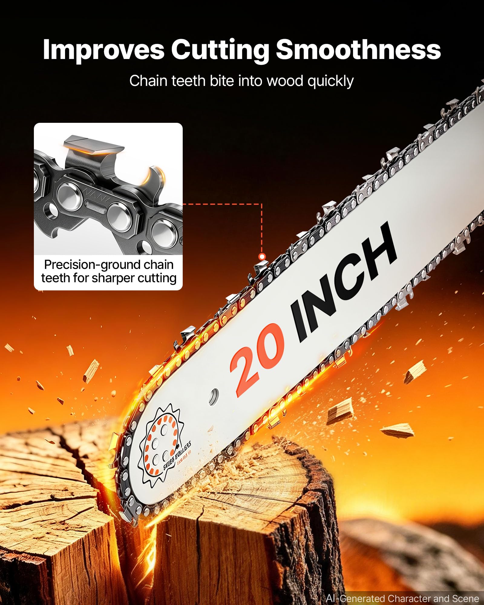 VEVOR Piła ukośna benzynowa 508 mm 62 cm3 2,7 kW z silnikiem dwusuwowym