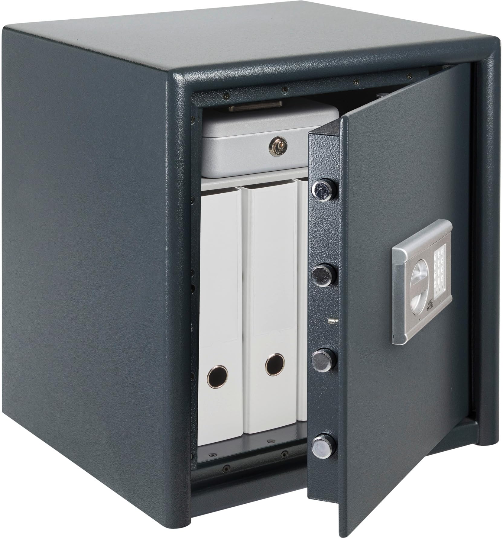 BURG-WÄCHTER Armero con cerradura electrónica, Grado de resistencia 0, Protección antirrobo EN 1143-1, Nivel de seguridad S2, Probado por VdS, 51 l, 80 kg, Magno M 540 E
