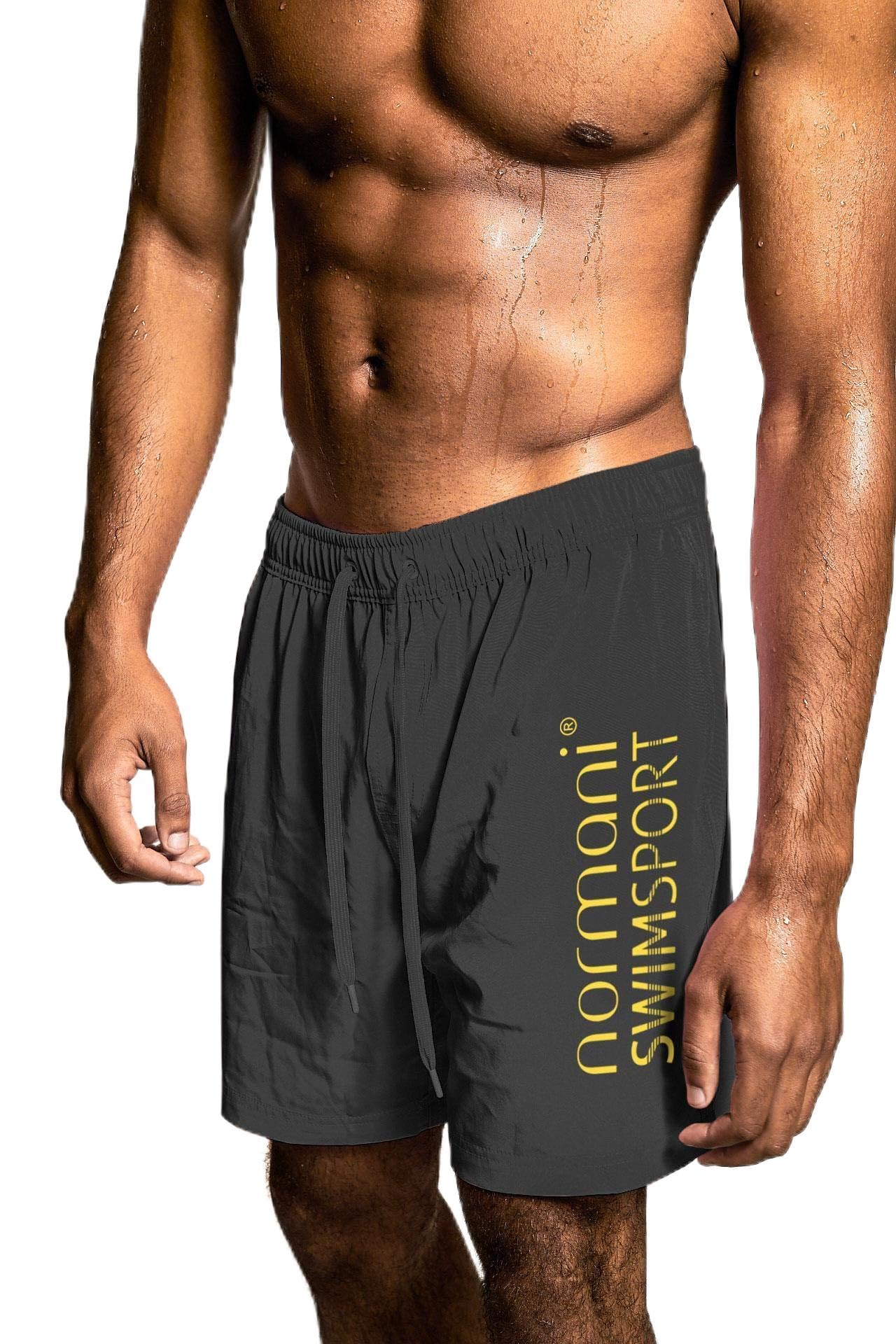 normani Badeshort zweifarbig Schwimmhose für Männer - sportliche Herren Badehose aus Nylon