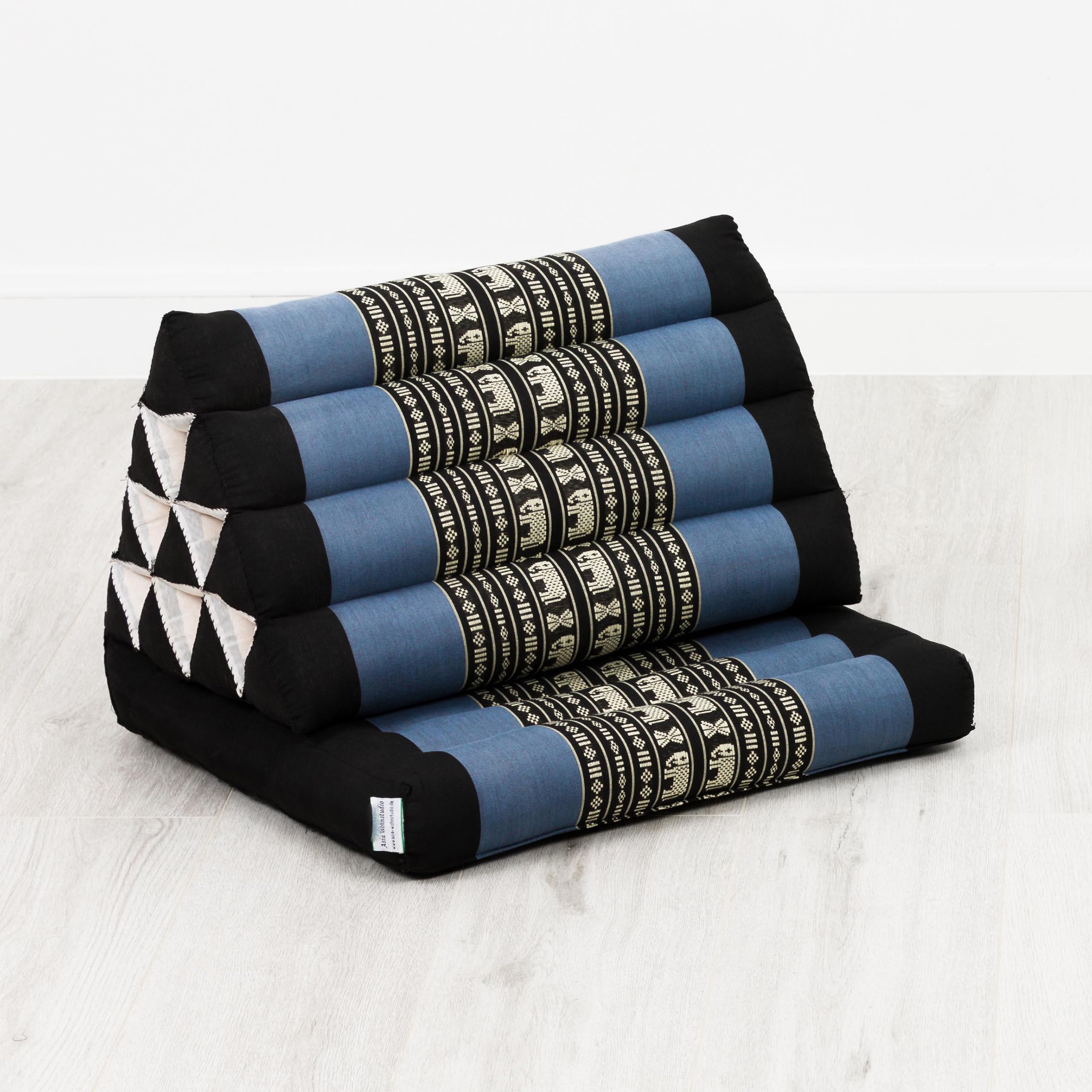 Cuscino Thai In Kapok 190x80cm | 3 Segmenti Pieghevole | Naturale E Traspirante | Per Meditazione E Relax - Foto 2