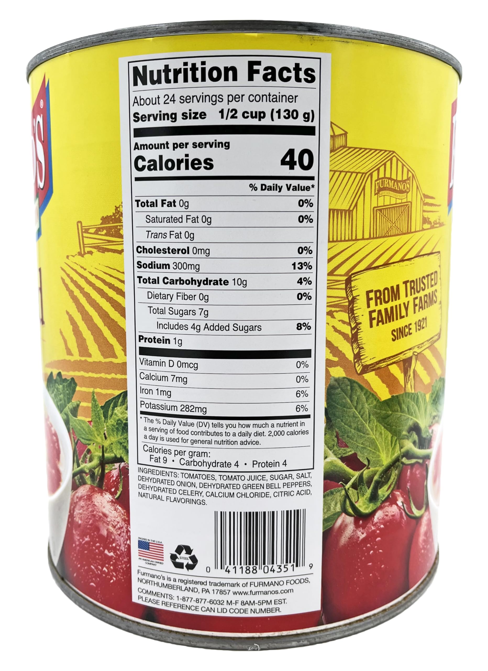 Furmano's Stewed Tomatoes - #10 Can