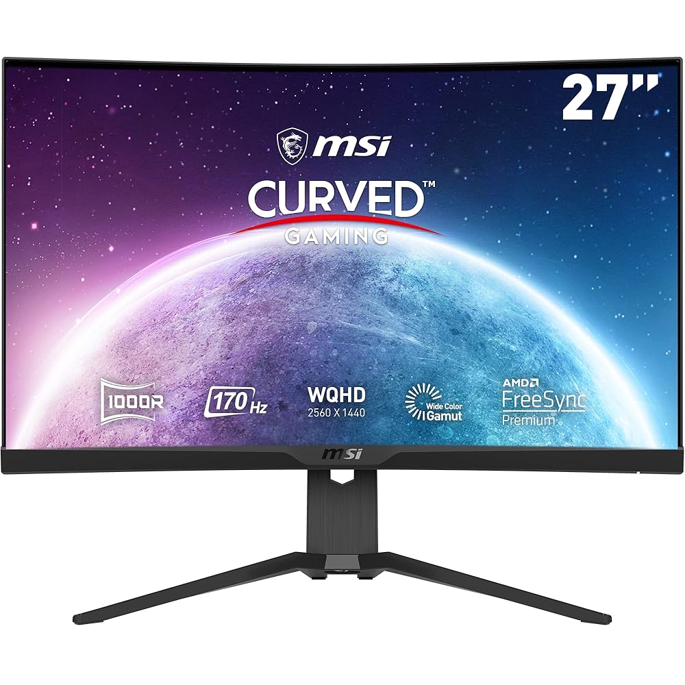 MSI G272CQP Curved Gaming Monitor - 27 Inch, 16:9 WQHD (2560