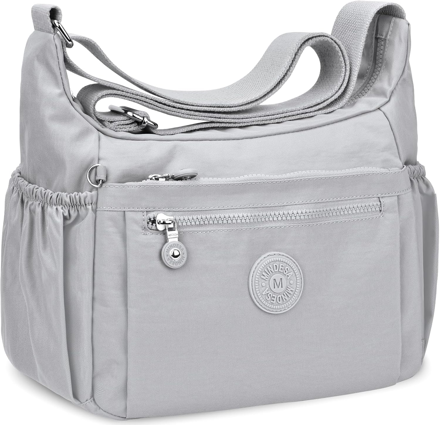 TEUEN Nylon Crossbody Bags for Women Waterproof Lightweight Large Travel Purses Multi-Pocket Pocketbooks Shoulder Bag