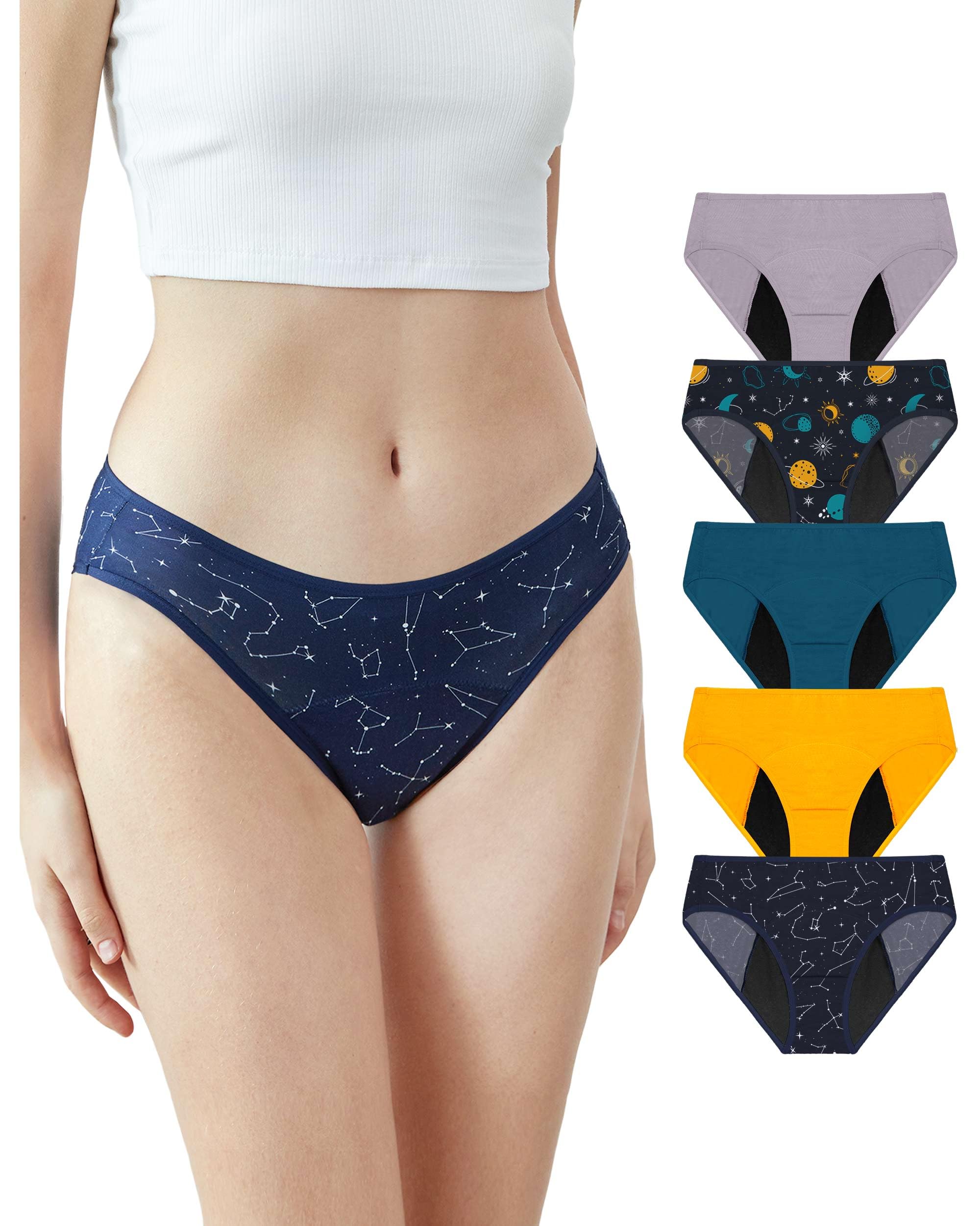 Neione Bragas Menstruales Flujo Abundante Bikini Absorbentes para Regla Período