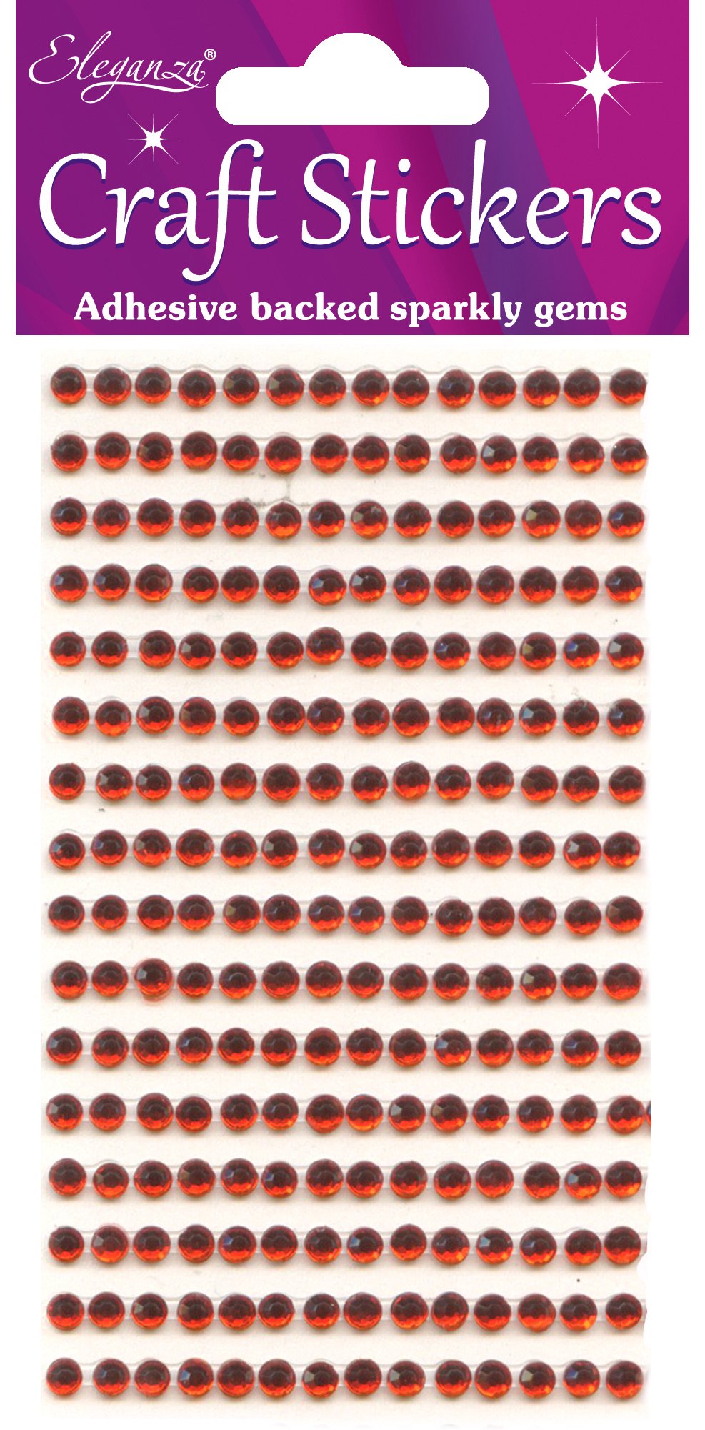 Eleganza Red Gems, Synthetic Material, 16.5 X 7.6 X 0.2 Cm
