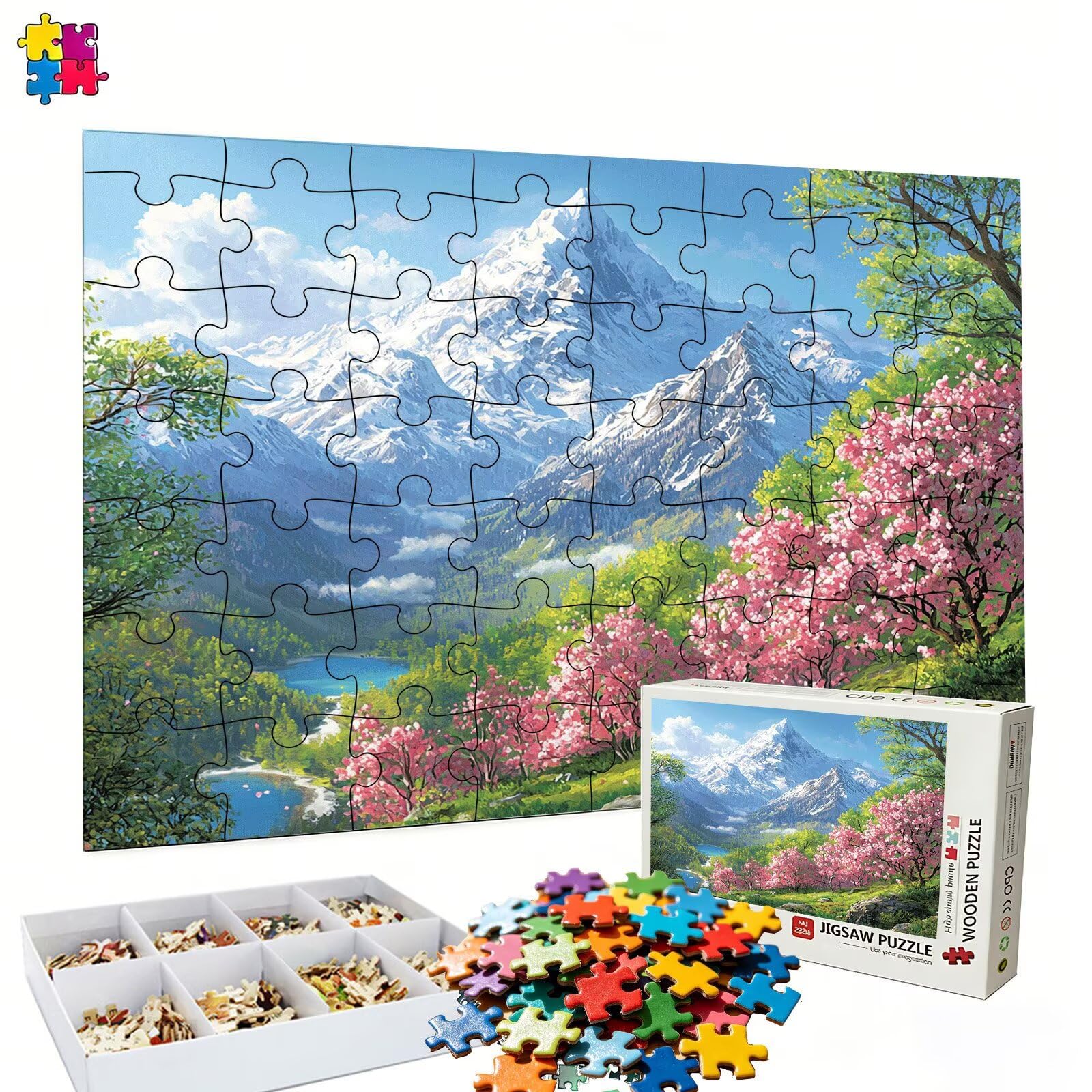 Puzzle 6000 elementów, łańcuch góry krajobraz puzzle 6000 elementów dorośli i dzieci, wysokiej jakości artystyczna łamigłówka, 179,5x105,5 cm Klasyczna gra Puzzle dla dorosłych, prezent dla mężczyzny