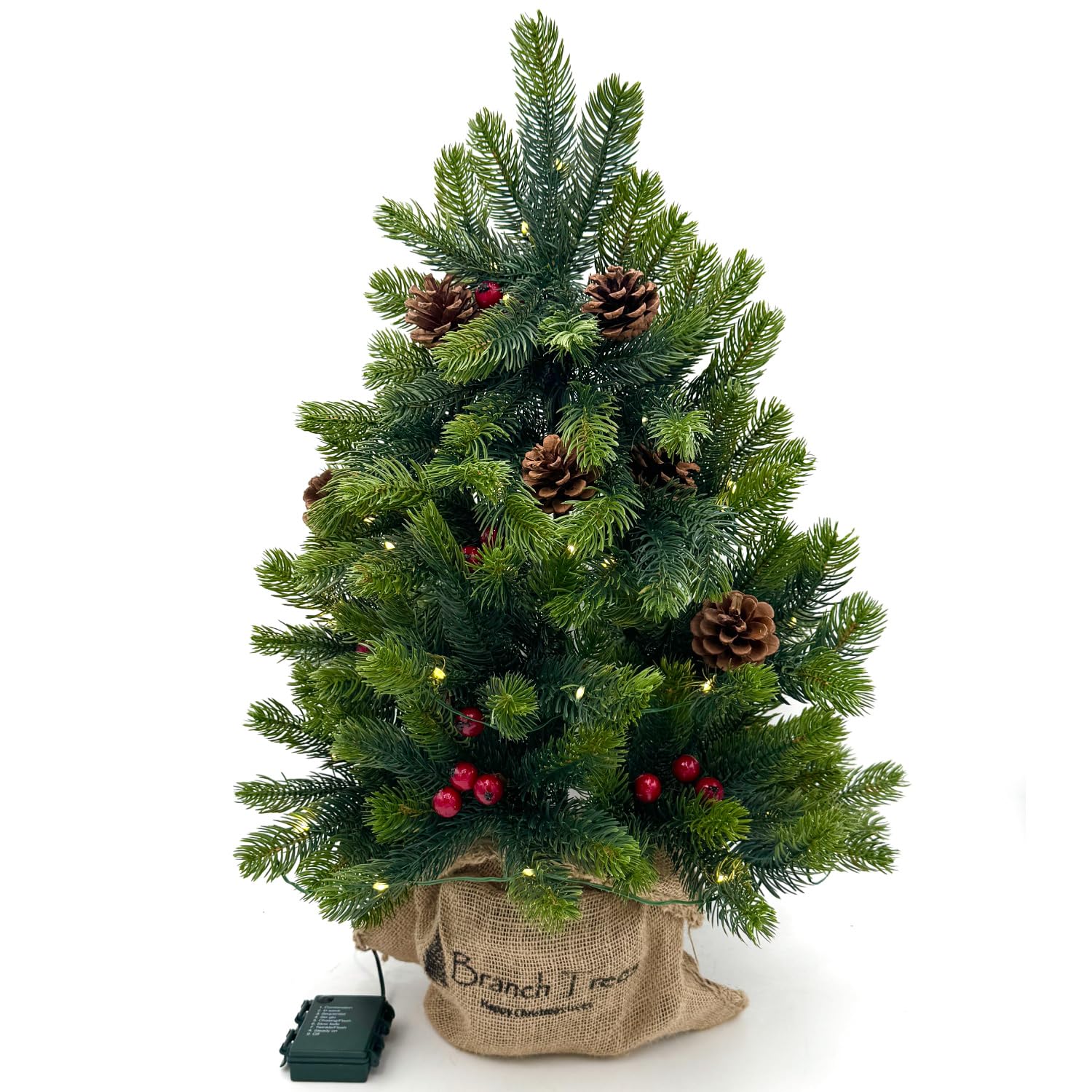 Amazon.co.jp: Branch Trees® 高級 卓上 クリスマスツリー 70cm