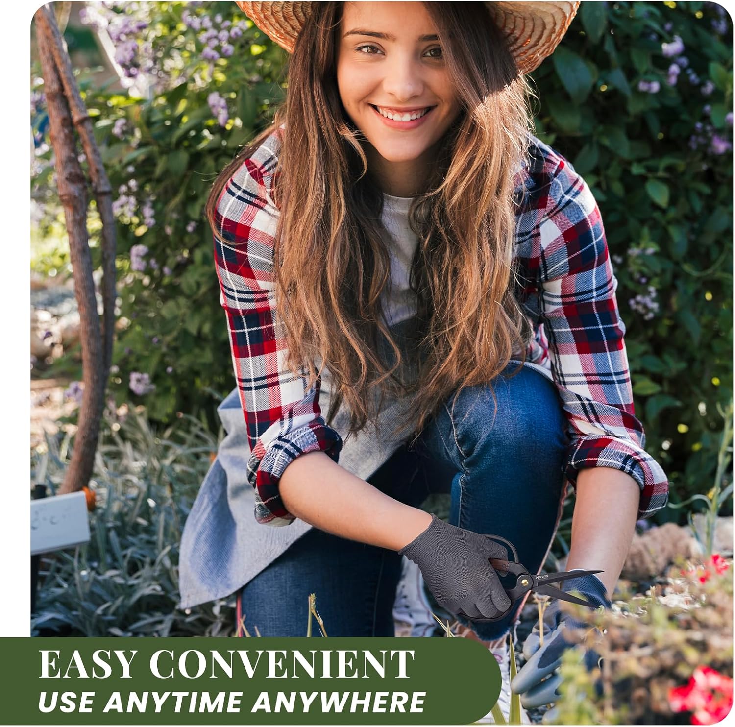 Garden Flower Bonsai Scissors 2 Pcs Walnut Wide Handles Pruning Gardening Scissors Floral Shears for Gardening,Succulent Harvest, and Precision Plant Trimming Care - Image 7