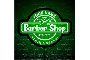 Custom Barber Shop Neon Sign: Light Up Your Salon!