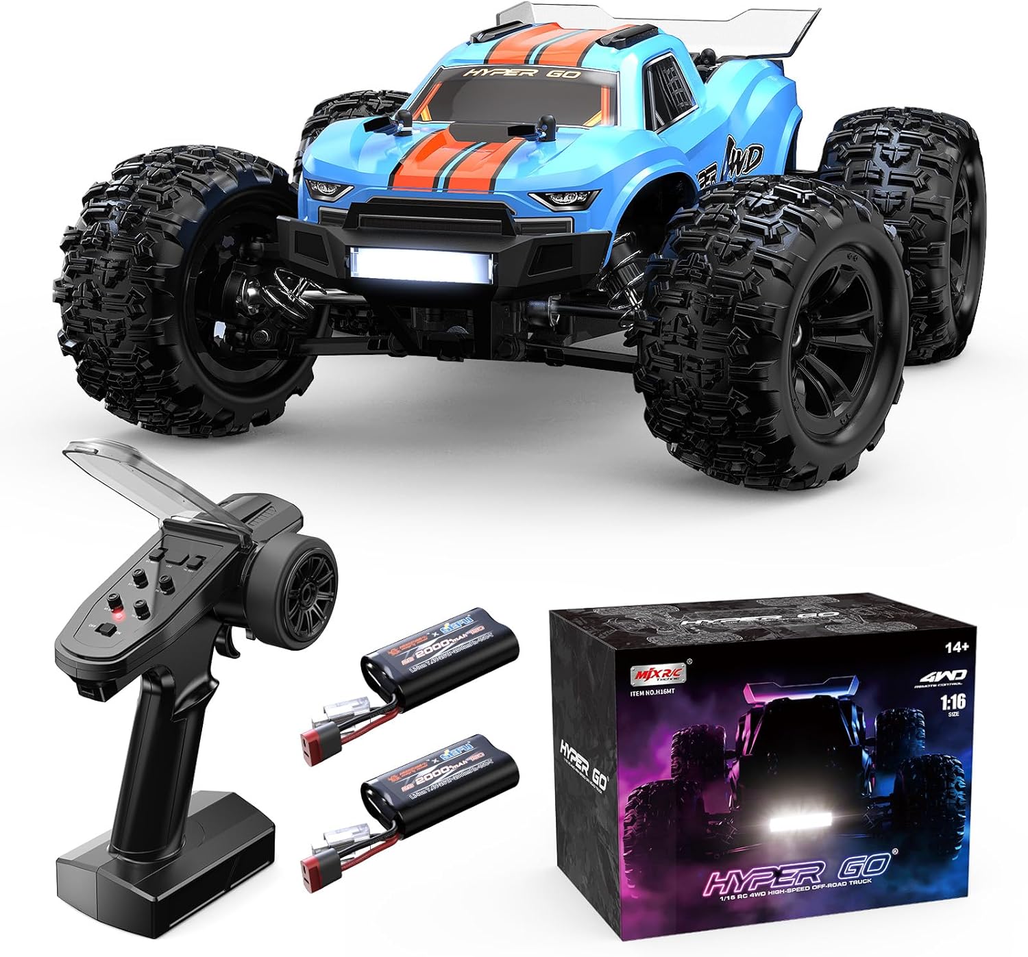 Hyper GO H16MT 1/16 4X4 RTR Brushless Fast RC Cars for Adults