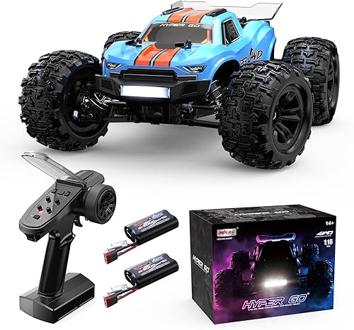 Miniatura 1 de MJX Hyper GO H16MT 116 4X4 RTR - Autos RC rápidos sin escobillas para adultos, camiones RC de máximo 43 mph, auto de control remoto portátil para
