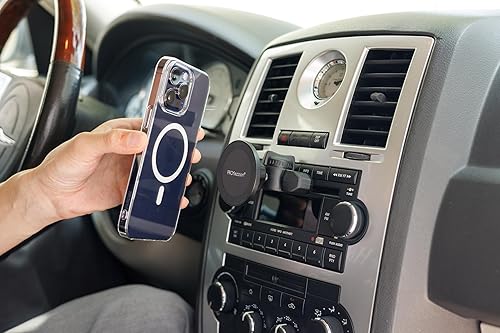 Miniatura 9 de PROfezzion Combo de ranura para CD y clip de ventilación, soporte magnético para teléfono compatible con MagSafe en la ranura de CD del automóvil o