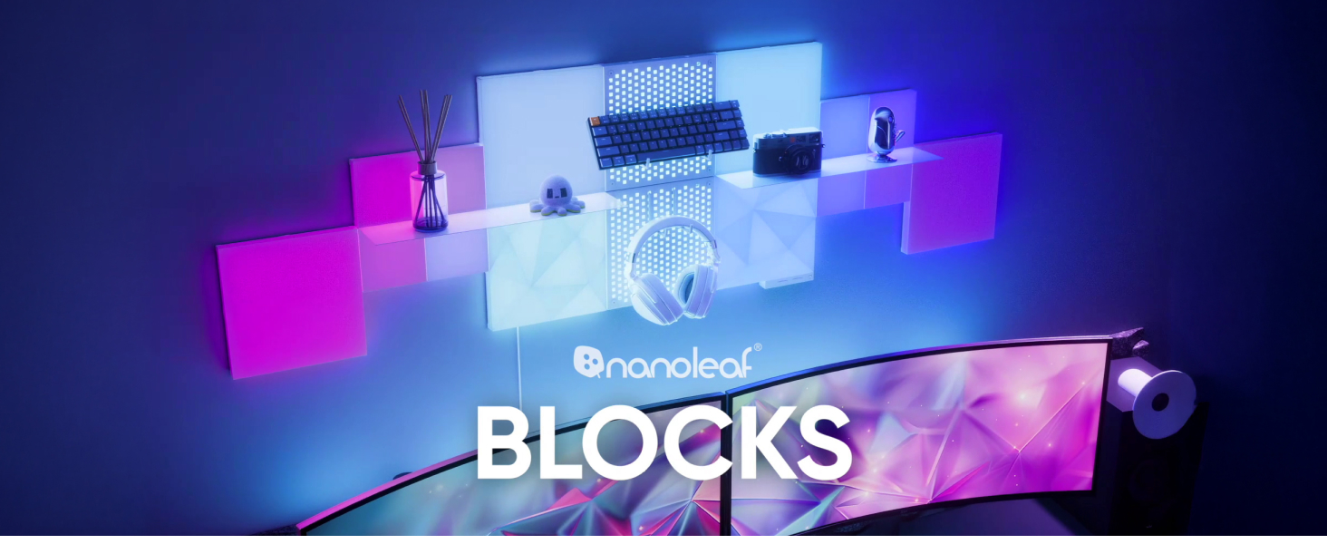 Image of Nanoleaf Blocks Smart LED Wall Light Panels, Combo 10PK