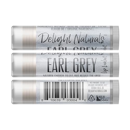 Miniatura 2 de Delight Naturals Bálsamo labial Earl Grey - Paquete de tres