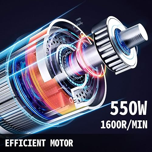 Miniatura 3 de VBENLEM Procesador de alimentos comercial de 110 V 2 agujeros de alimentación cortador eléctrico de verduras de 550 W 1600 RPM procesador de