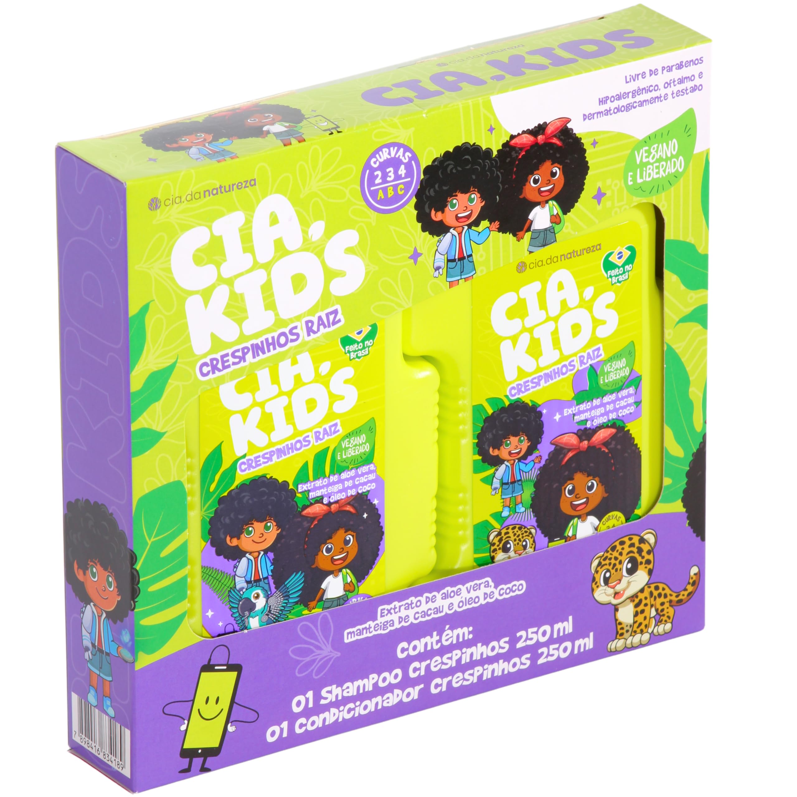 Cia. da Natureza, Kit Infantil, Shampoo e Condicionador, Para