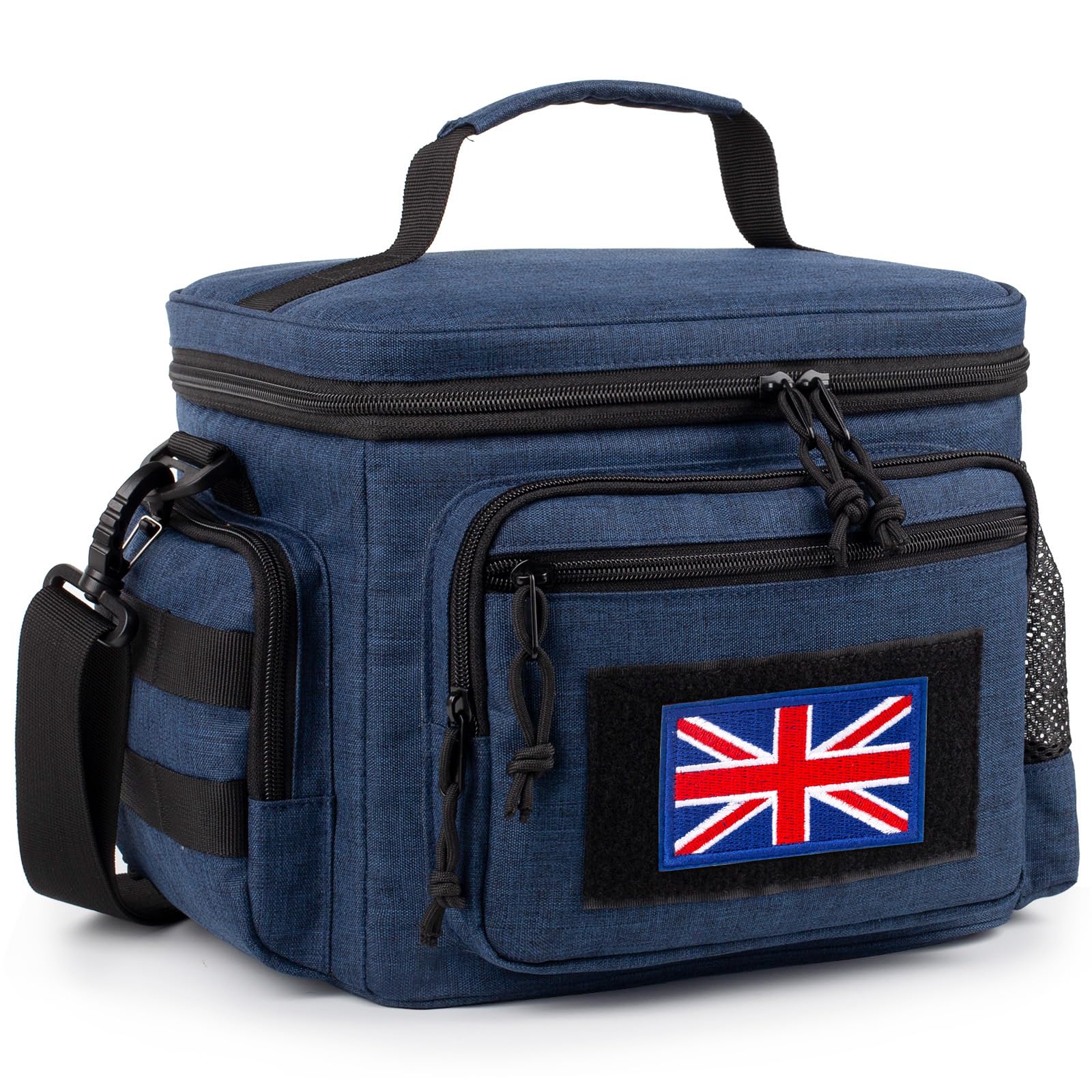Tactical Lunch Bag for Men, Insulated Leakproof Lunch Box for Work Adults with MOLLE Webbing and Adjustable Shoulder Strap