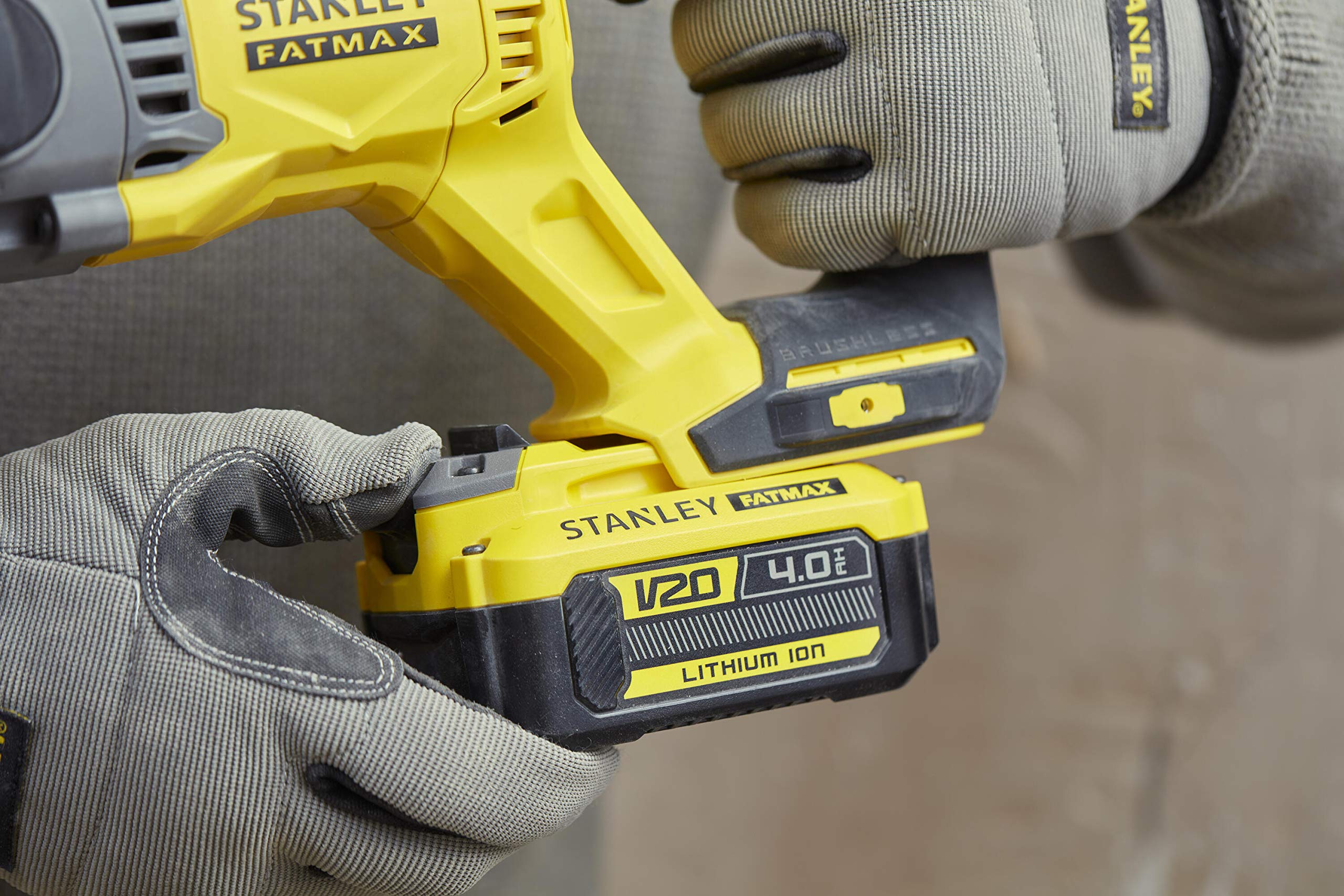 Stanley FATMAX Perforateur SDS+ 18V Lithium Ion Moteur Brushless 2J 5500 cps/mn Sans batterie ni Chargeur Gamme FATMAX V20 SFMCH900B-XJ