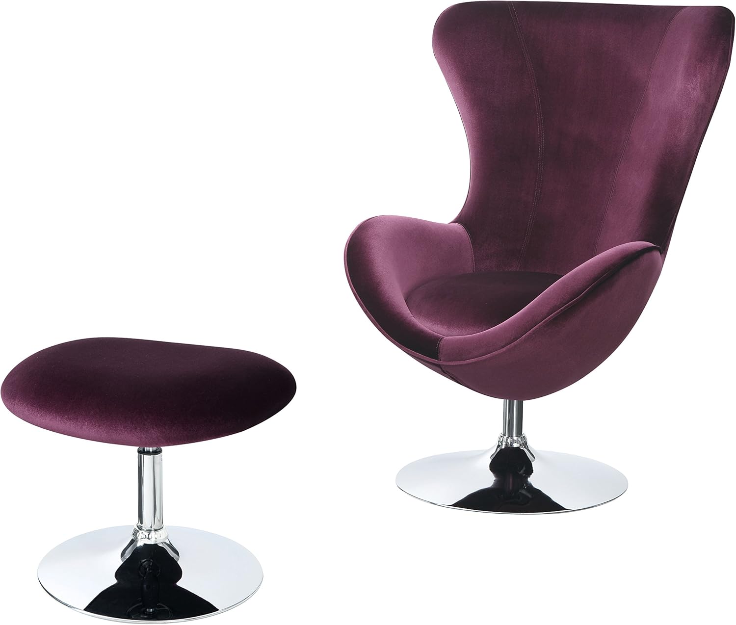 Furniture of America Innah Collection Living Room Chair, Purple