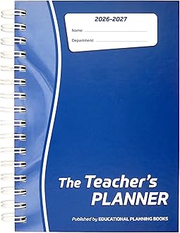The Teachers Planner 2026-2027 for Secondary School – A5 – Six Period Day – Page-a-Day & Undated, with Dedicated Pages for Year Planning, Exams, Marking and more (TP9-B)