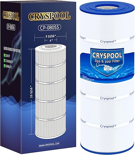 Cryspool 08055 Filtro compatible con Hayward C1200, CX1200RE, PA120, C-8412, Ultra-B2, FC-1293, Clearwater II 125, 817-0125N, Cartucho de filtro