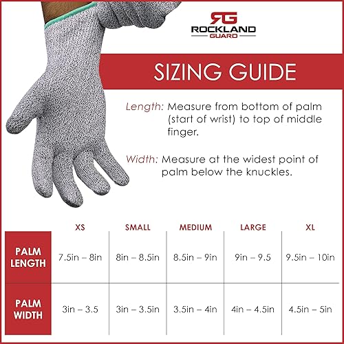 Miniatura 7 de Rockland Guard Juego Profesional de Cuchillos para Ostras - Incluye cuchillo de 8.9 cm de acero inoxidable para ostras con mango antideslizante y