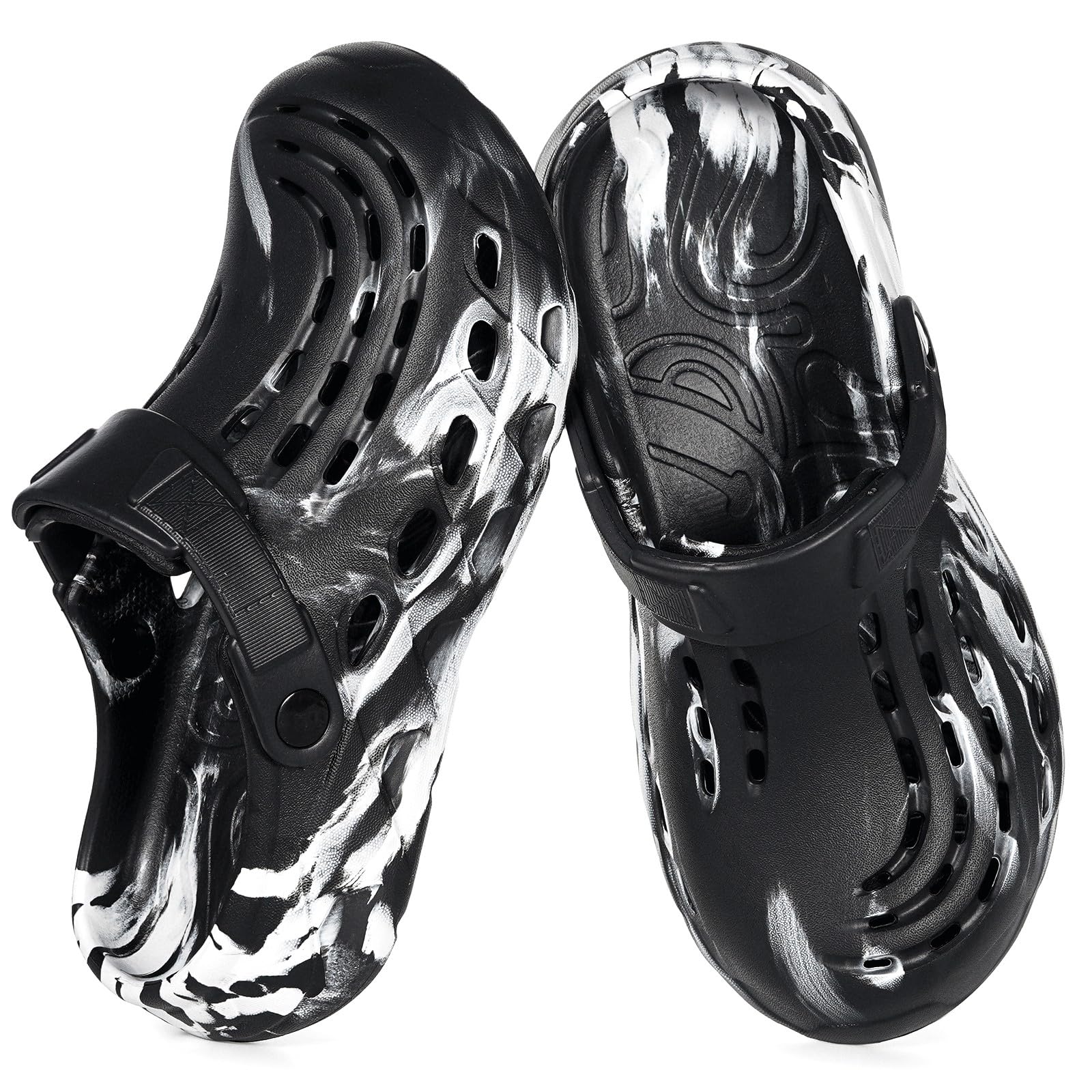 Zuecos y Mules para Hombre Mujer Verano Zapatos de Jardín Zapatillas de Playa Piscina Slip On Sandalias Cómodo 36-47EU