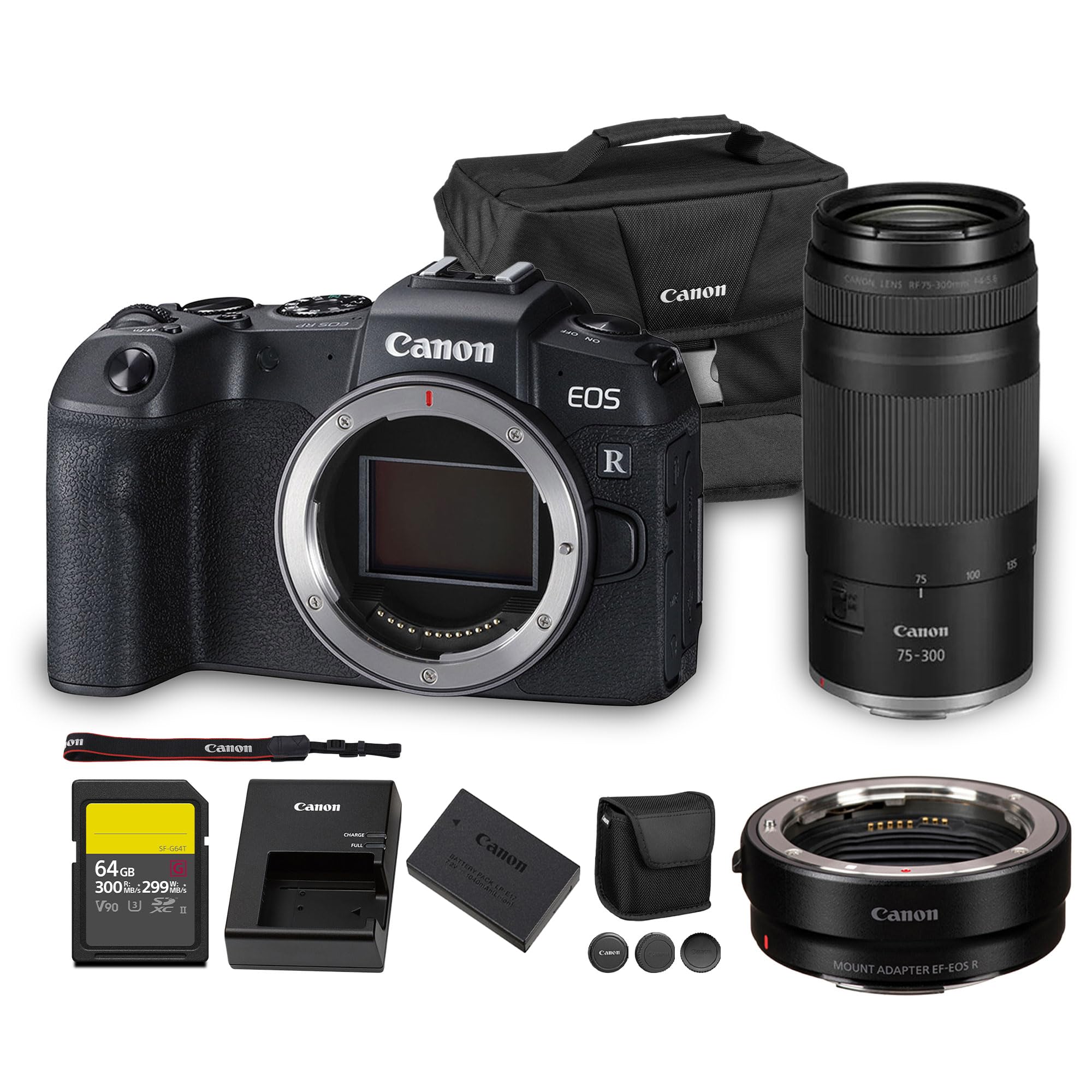 Canon EOS RP ミラーレス一眼 本体 + EF/RFアダプター Amazon.com : Canon EOS RP Mirrorless Camera with RF 75-300mm Lens