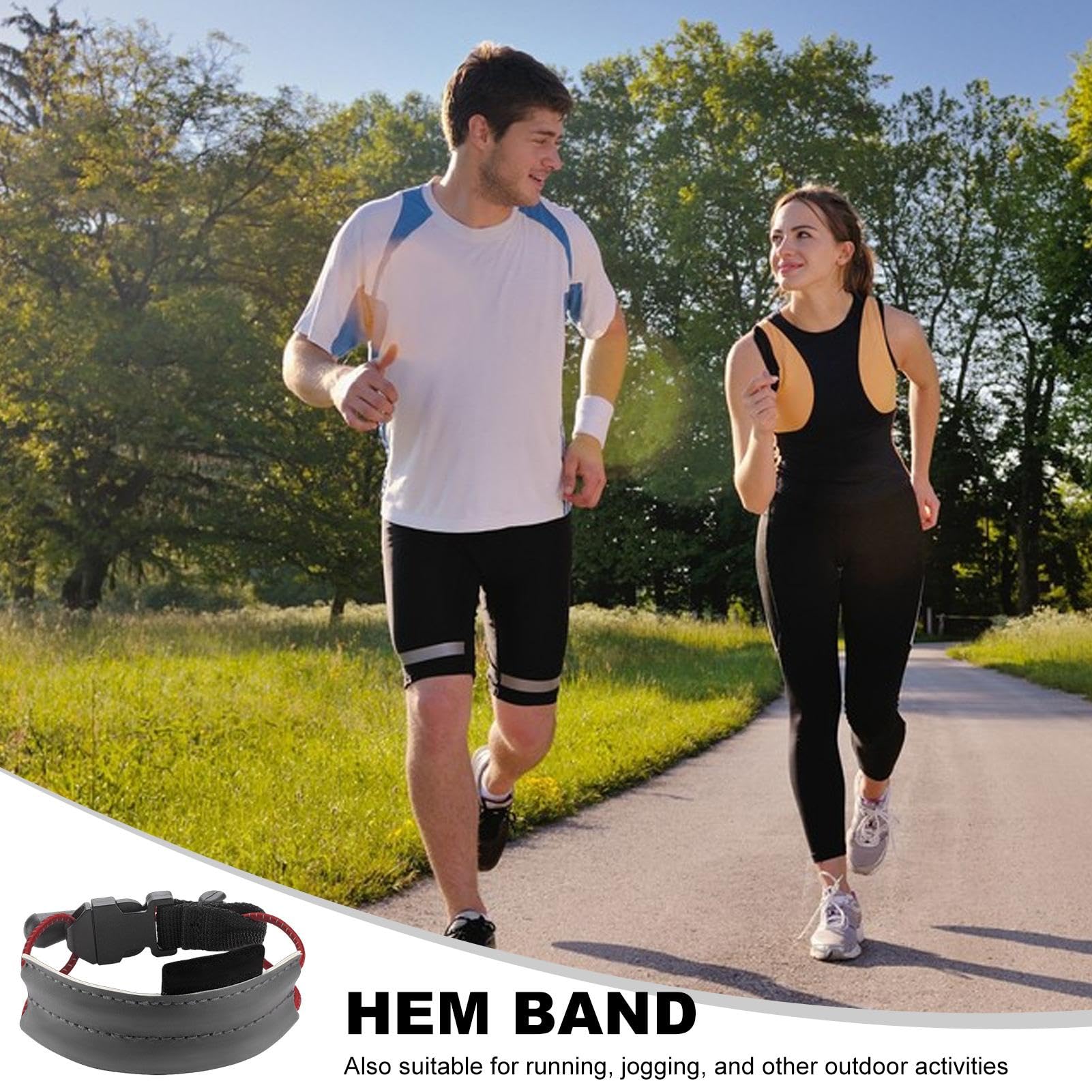 2 Sangles De Cheville Réfléchissantes Pour Pantalon - Accessoires Vélo/sécurité