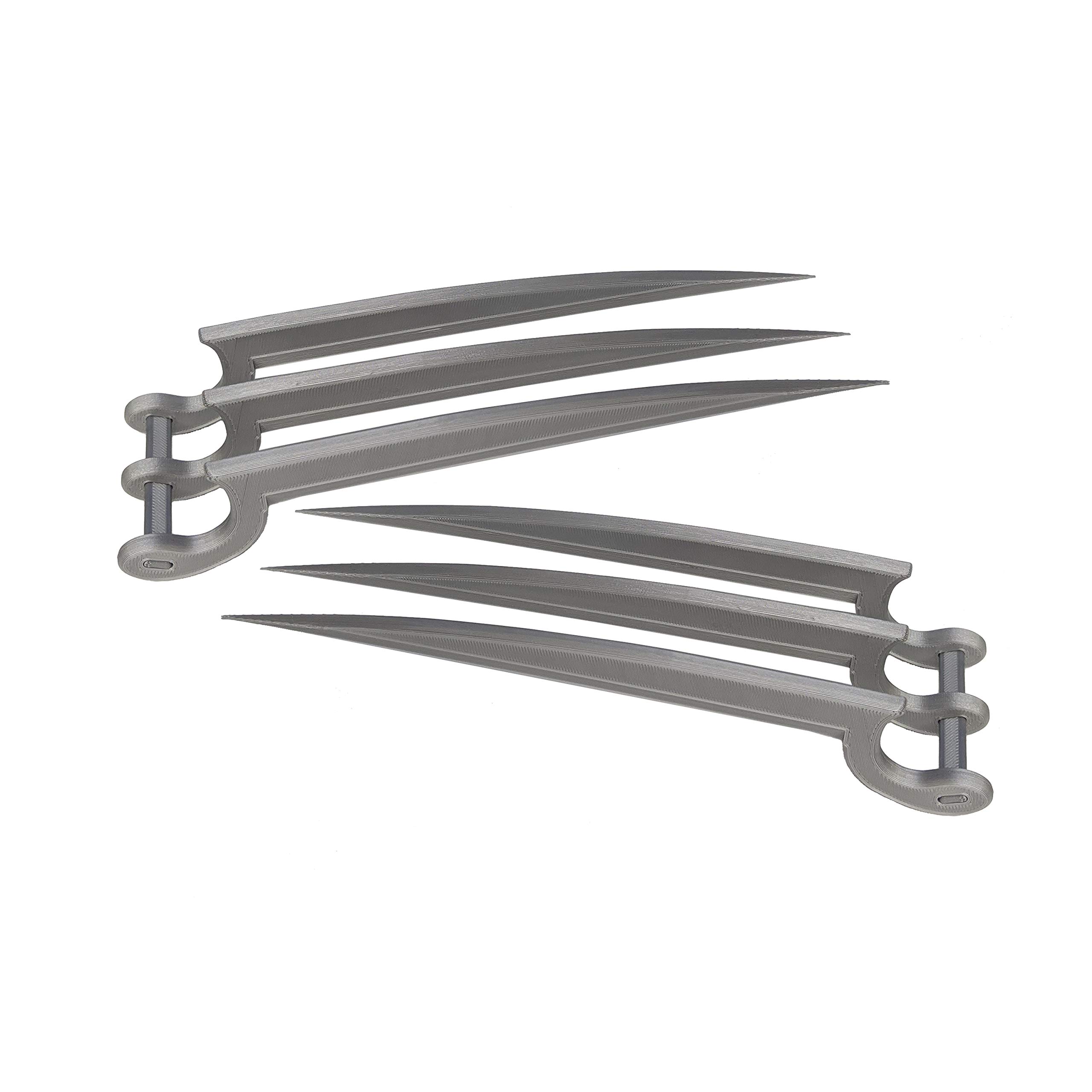 Infinity 3D PrintsChild Wolverine Claws Cosplay 3D Printed Props Gift Silver