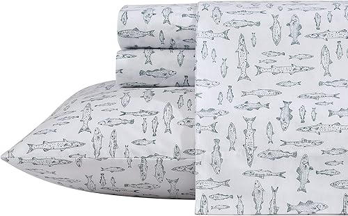 Miniatura 2 de Eddie Bauer - Juego de sábanas de percal de algodón, elegantes y frescas, decoración del hogar, artículos esenciales para el dormitorio (verde,