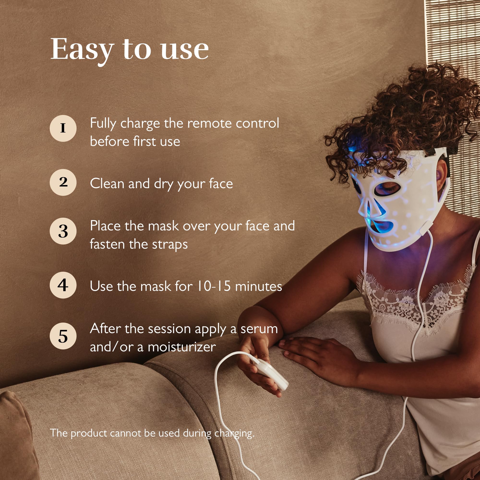 Silk'n Gesichtsmaske mit LED-Lichttherapie (rot, blau, gelb und violett), Anti-Aging, entzündungshemmend, beruhigend, Anti-Akne, Narbenbehandlung