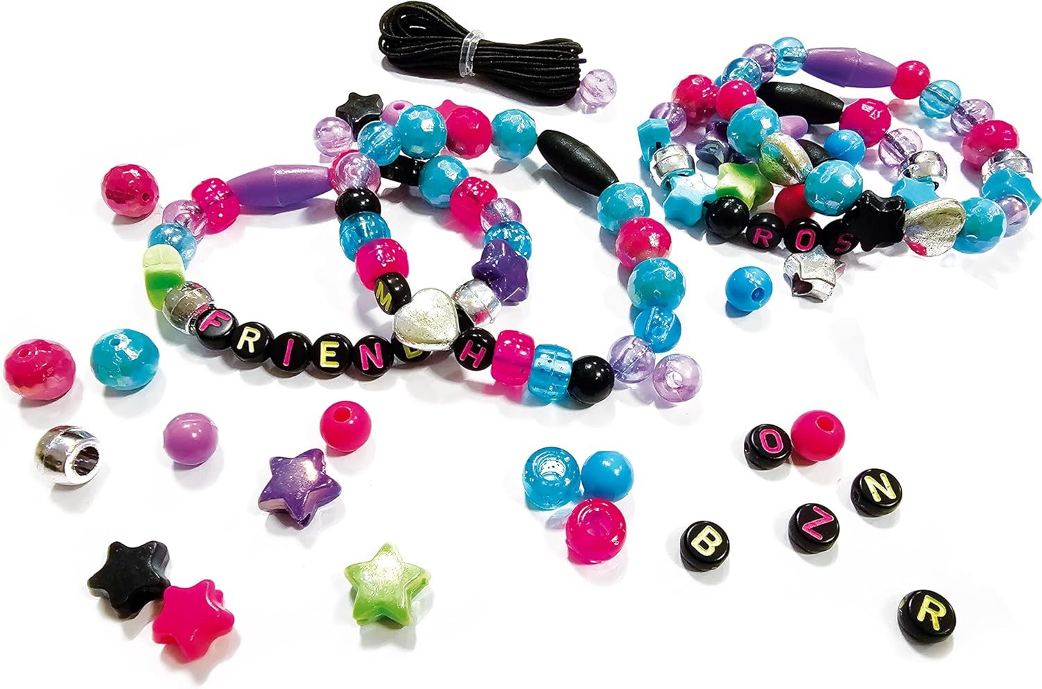 Lisciani Monster High Jewellery Case for Children Aged 5 and Above – Jewellery Creation Kit with Sparkling Storage Case – Create Necklaces and Bracelets with Beads and Accessories Included