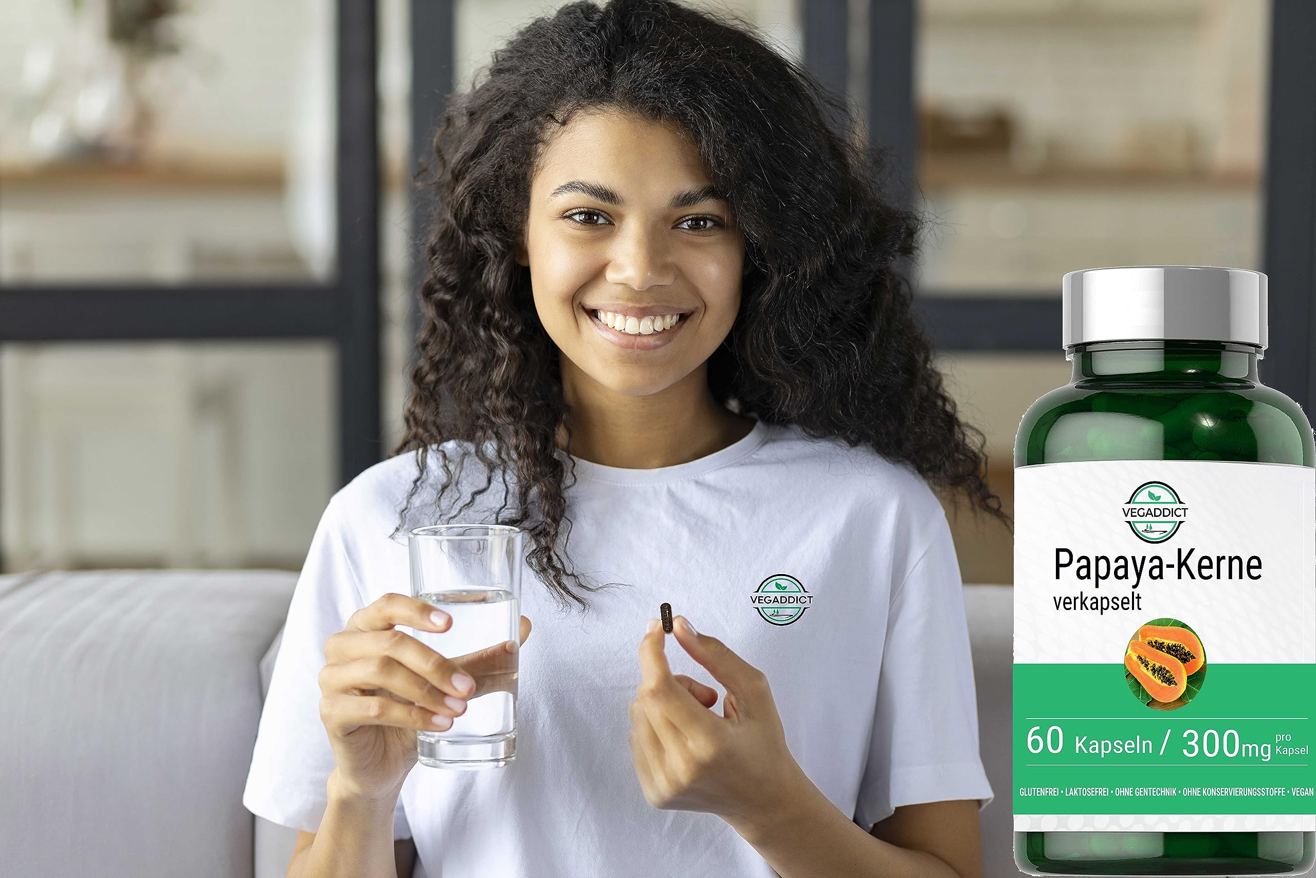 Papaya Kerne 50 g | Papayasamen | sonnengetrocknet | Rohkost | Ohne Zusatzstoffe | Hoher Papaya Enzym (Papain) Gehalt |Tolles Gewürz | Laborgeprüft | Vegan | Glutenfrei | Laktosefrei