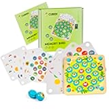 Birds Memory Game - Wooden Matching Game for Kids Age 3 4 5 Years Old - Family Board with 10 Fun Patterns - Educational Toy for Cognitive Development