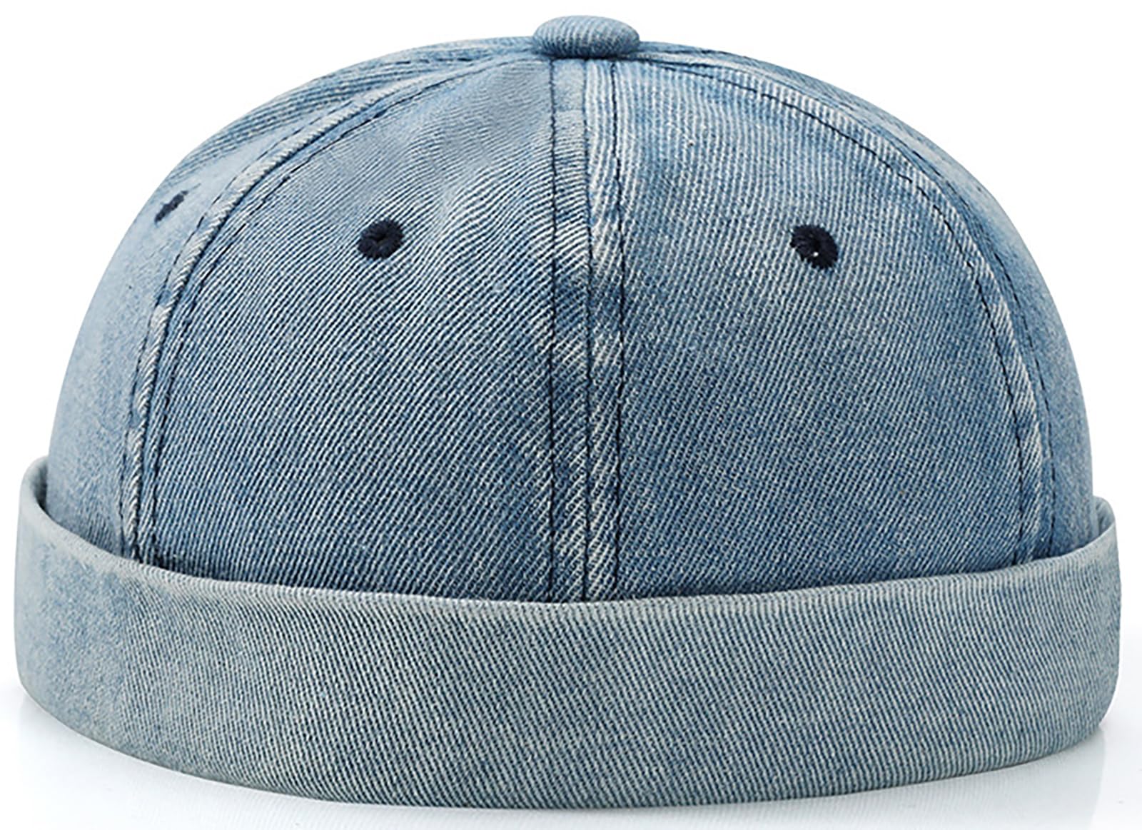 Glamorstar Brimless Dome Hats for Women Men Sailor Beanie Cap Vintage Docker Hat